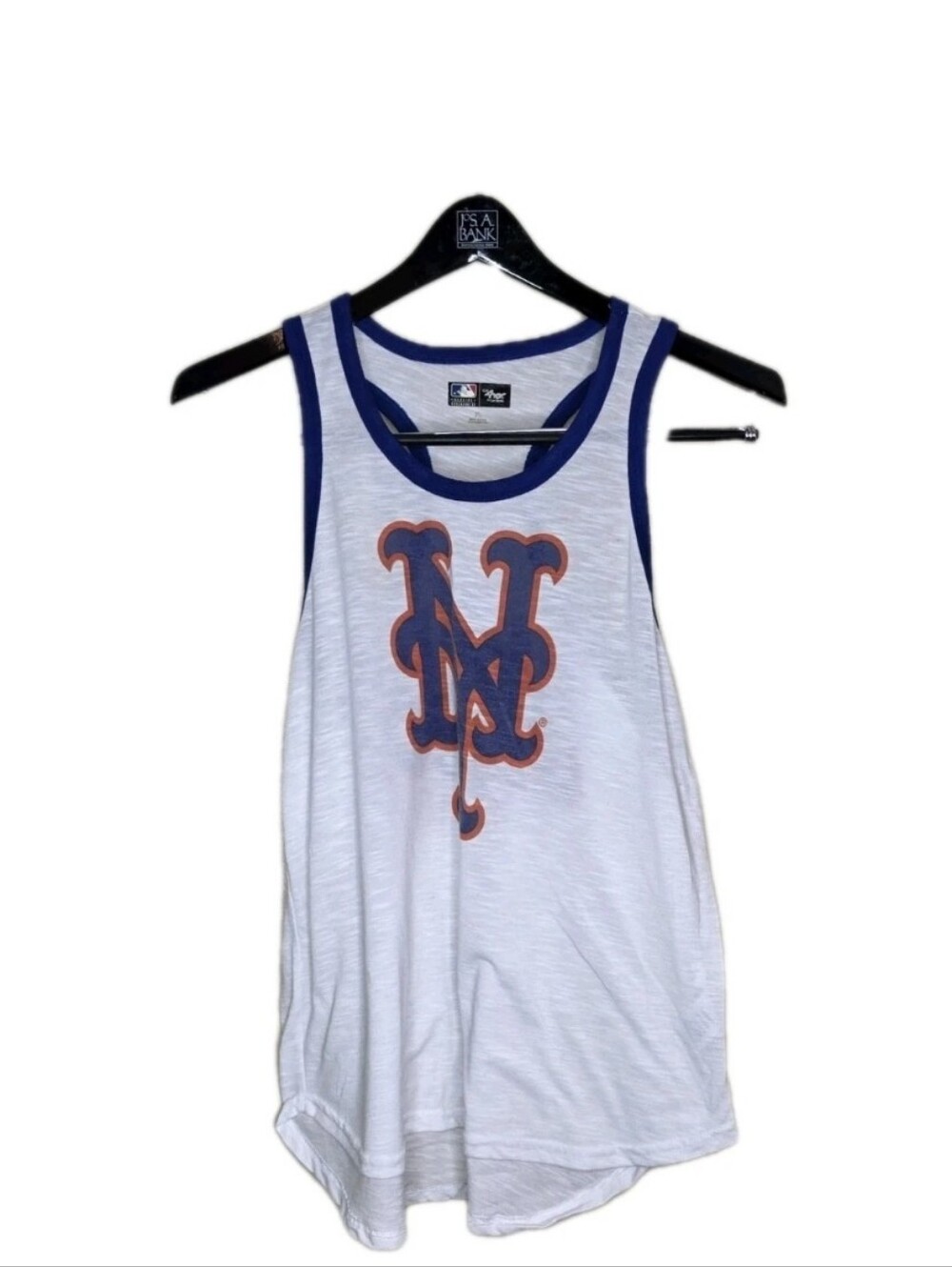 Women's New York Mets G-III 4Her by Carl Banks White Tater Racerback Tank Top